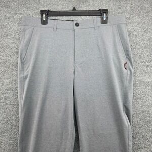 Titleist Men's Golf Pants Grey Flat Front Performance Stretch Size 36